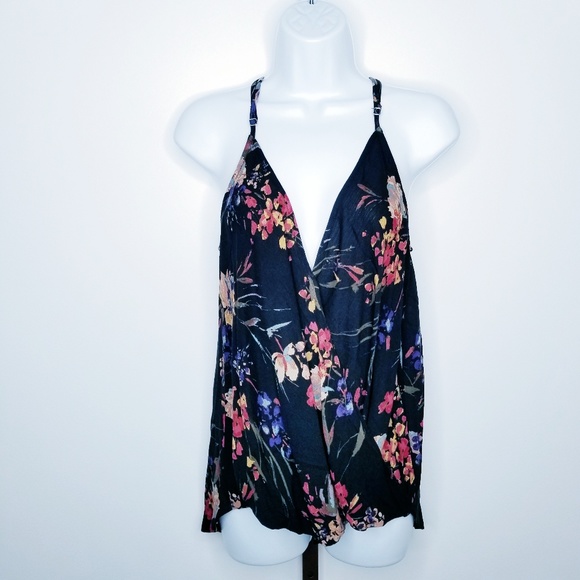 Staccato Tops - Staccato Floral Cross Front Sleeveless Blouse